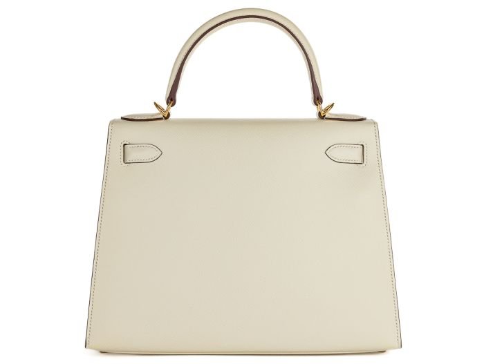 Hermes Kelly Sellier 25cm Nata Epsom Bag - Image 3