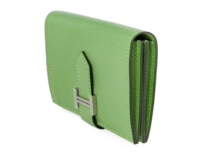 Hermes Light Green Bearn Wallet - Image 2
