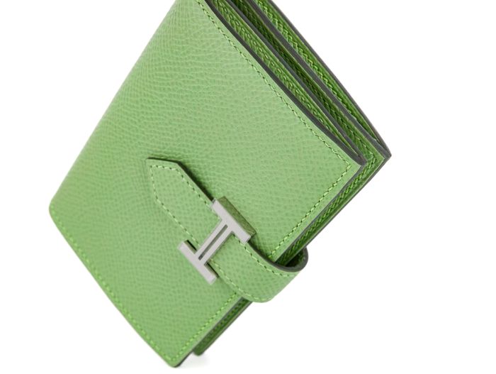 Hermes Light Green Bearn Wallet - Image 6