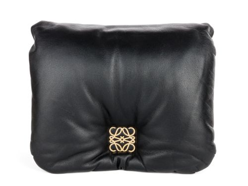 Loewe Medium Goya Puffer Black Bag (2)
