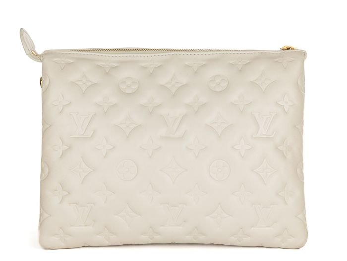 Louis Vuitton Coussin Cream Monogram Embossed -Lambskin PM Bag