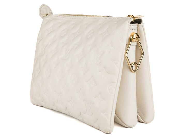 Louis Vuitton Coussin Cream Monogram Embossed -Lambskin PM Bag - Image 4
