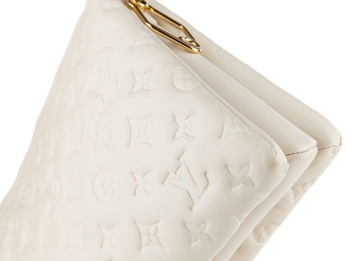 Louis Vuitton Coussin Cream Monogram Embossed -Lambskin PM Bag - Image 6