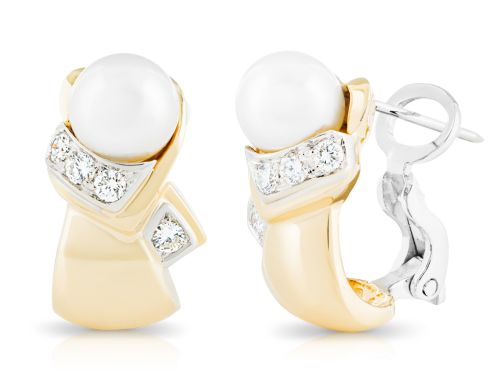 Pearl & Diamond Earrings (2)