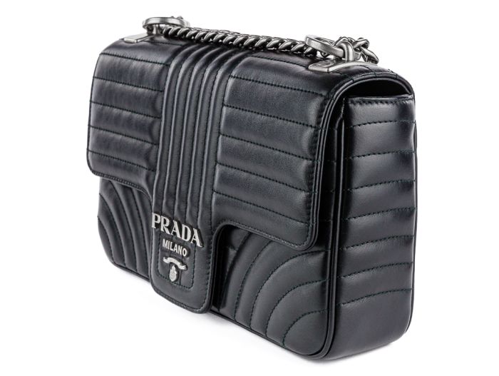 Prada Black Diagramme Medium Shoulder Bag - Image 2