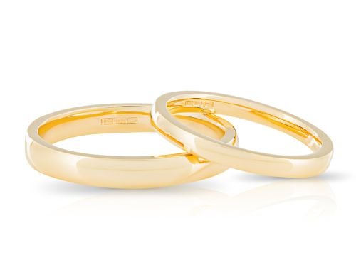 Set of Two 18ct Yellow Gold Wedding Bands (1)