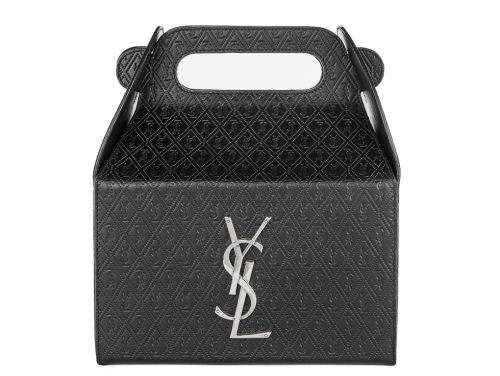Yves Saint Laurent Black Leather Take-Away Box Bag