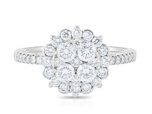 1.04g Diamond Cluster Ring