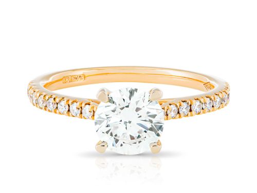 1.18ct Brilliant Round Solitaire Diamond Ring