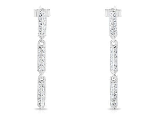 1.20ct Diamond Prism Drop Earrings