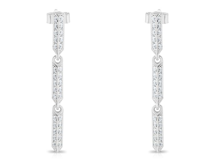 1.20ct Diamond Prism Drop Earrings