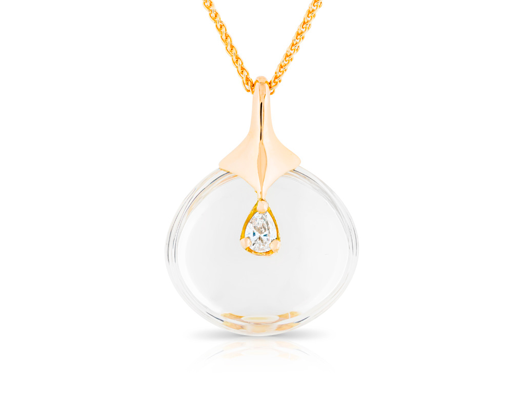 0.15ct Diamond Pendant on Chain