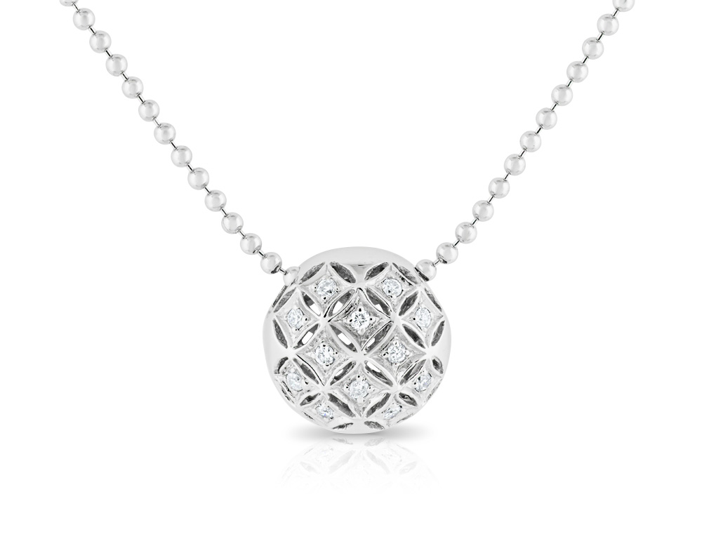 Diamond Necklace in 18ct White Gold