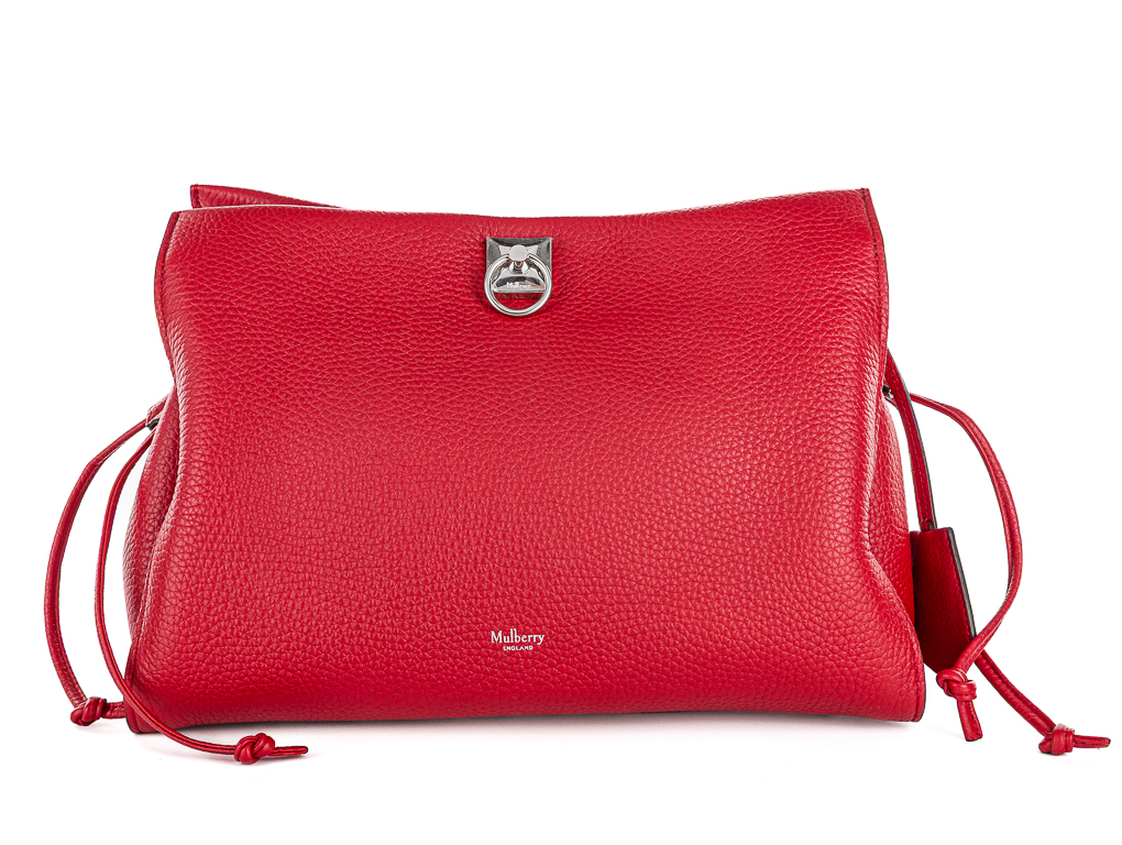 Mulberry Red Large Iris Tote Bag