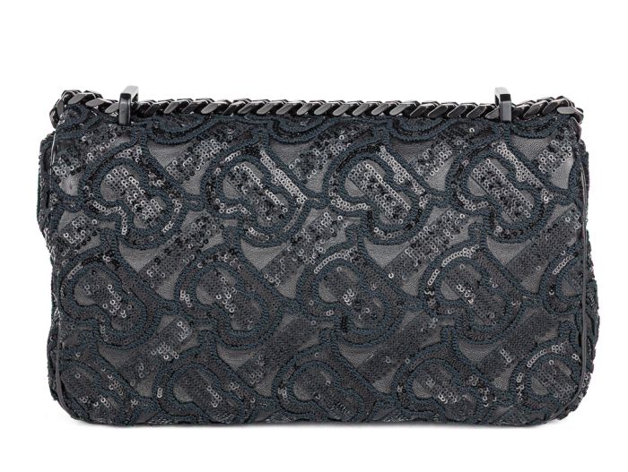 Burberry Black Lola TB Monogram Sequins Bag - Image 6