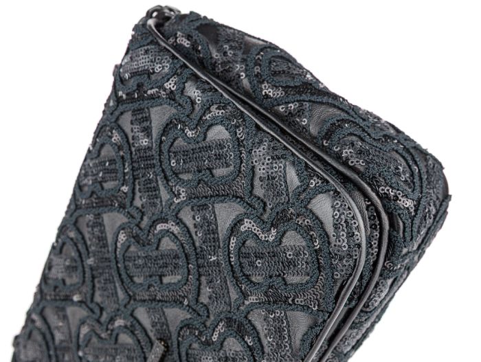 Burberry Black Lola TB Monogram Sequins Bag - Image 3