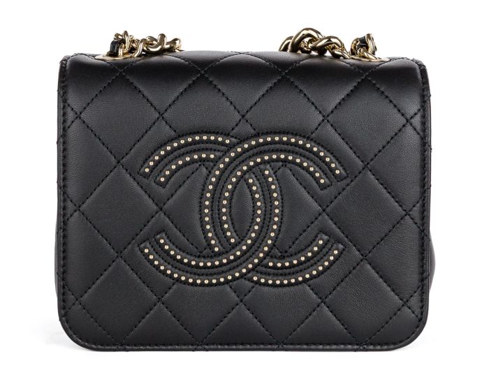 Chanel Black Lambskin Beauty Begins Flap Bag
