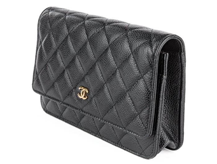 Chanel Black Cavier Wallet On Chain - Image 3