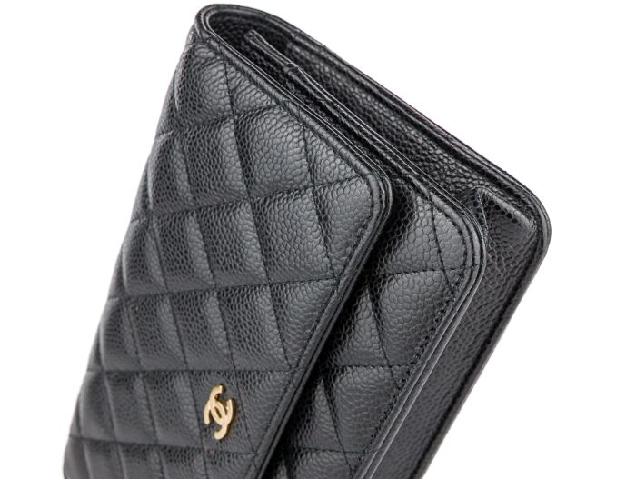 Chanel Black Cavier Wallet On Chain - Image 5