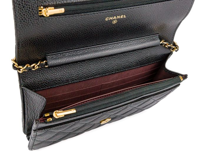 Chanel Black Cavier Wallet On Chain - Image 2