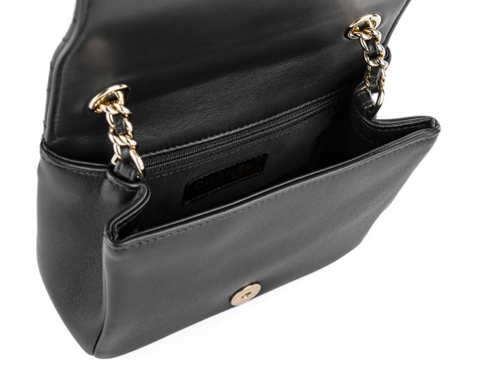 Chanel Black Lambskin Beauty Begins Flap Bag - Image 3
