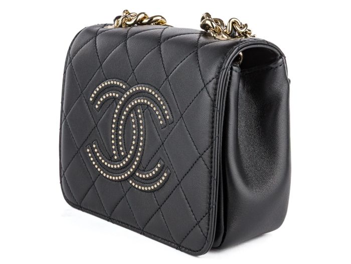Chanel Black Lambskin Beauty Begins Flap Bag - Image 4