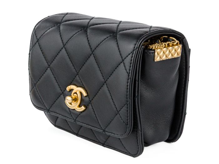 Chanel Quilted Lambskin Multiple Chain Flap Bag - Image 2