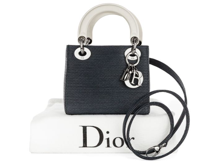Christian Dior Lady Dior Black Nylon Bag (1)