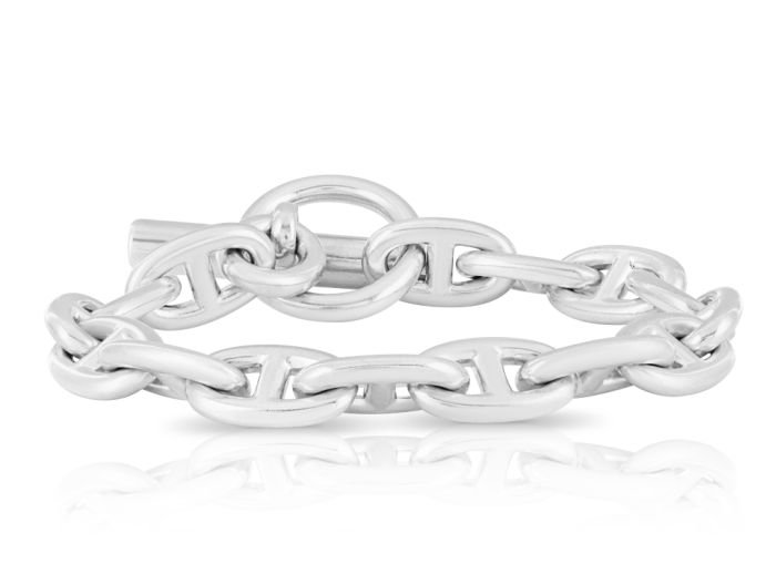 Hermès Chaine D'Ancre Silver Bracelet (1)
