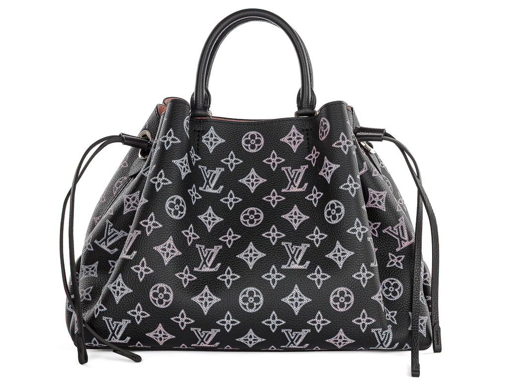 Louis Vuitton Black Mahina Bella Calfskin Tote Bag