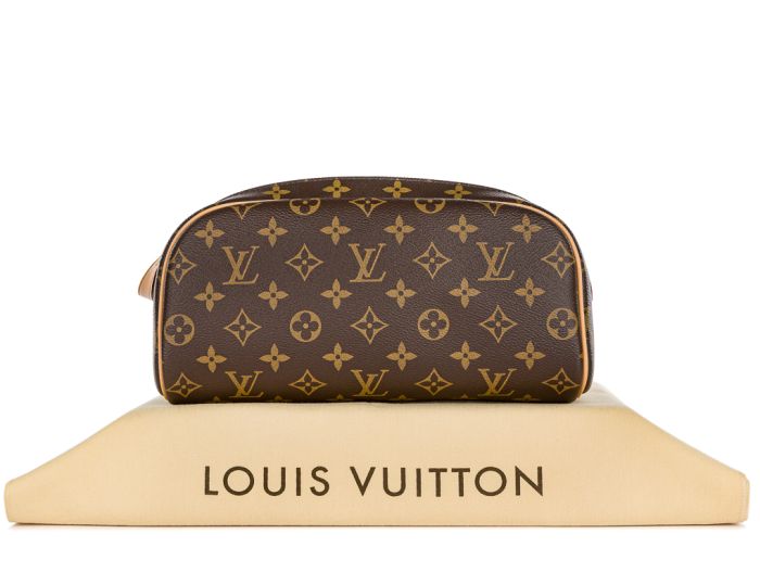 Louis Vuitton Brown Monogram Toilet Dopp Kit Pouch - Image 6