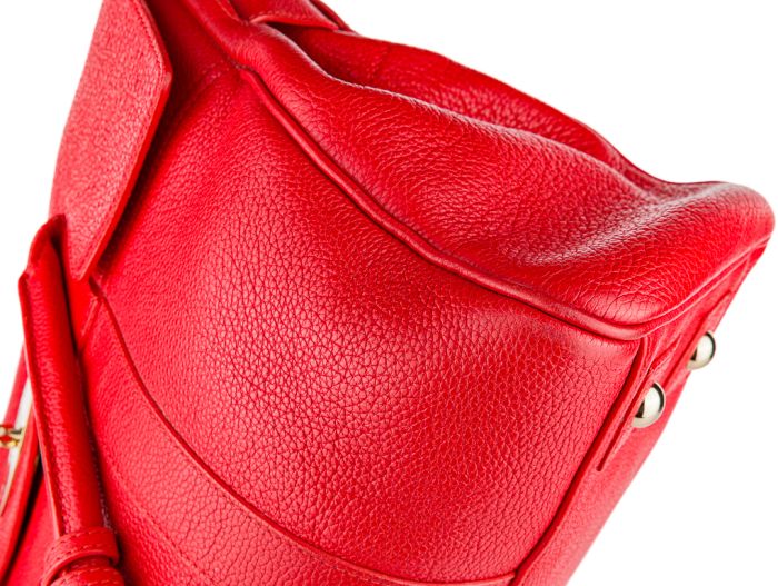 Mulberry Bayswater Scarlet Red Large Classic Grain Tote - Image 2