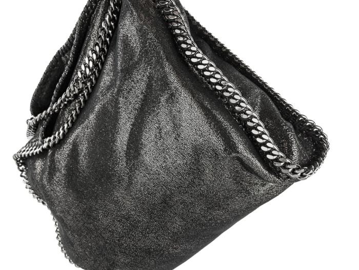 Stella McCartney Metallic Black Falabella Bag - Image 4