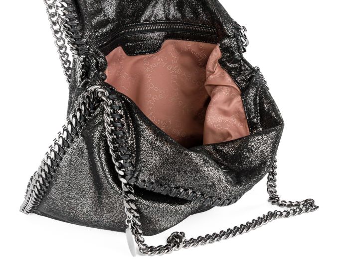 Stella McCartney Metallic Black Falabella Bag - Image 5