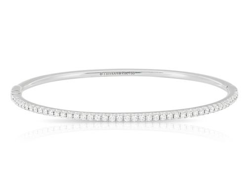 Tiffany 0.73ct Diamond Metro Hinged Bangle (1)