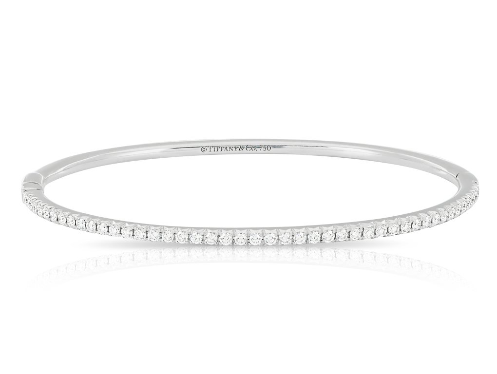 Tiffany 0.73ct Diamond Metro Hinged Bangle (1)