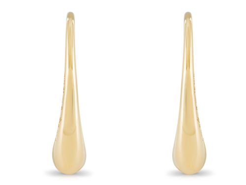 Tiffany & Co Elsa Peretti Tear Drop Earrings 18ct Yellow Gold