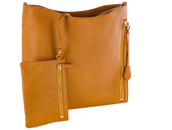 Tom Ford Tan Alix Leather Hobo Bag