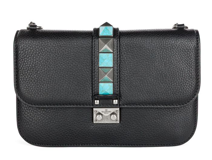 Valentino Garavani Rockstud Shoulder Black Bag