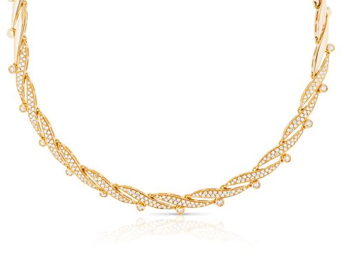 Woven 3.56ct Diamond Choker Necklace