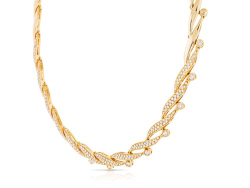 Woven 3.56ct Diamond Choker Necklace