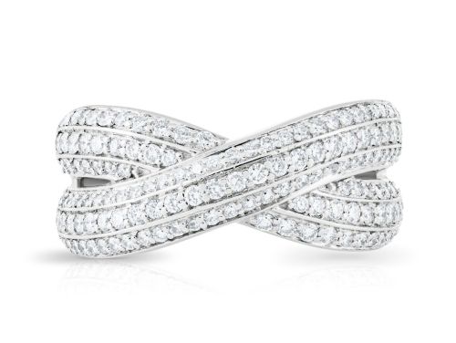 0.95ct Diamond Pavé Twist Ring (1)