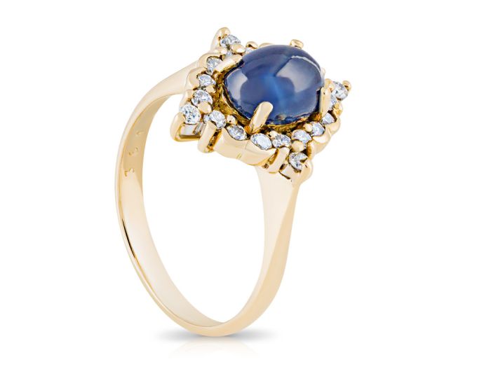 2.13ct Star Sapphire & 0.20ct Diamond Ring - Image 3