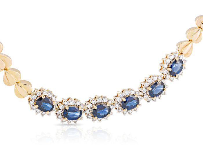 4.02ct Sapphire & 1.06ct Diamond Bracelet - Image 2