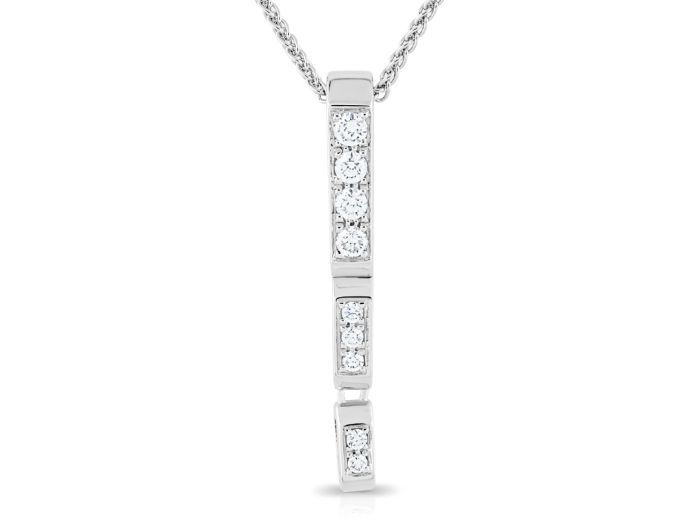 Diamond Drop Pendant on Chain