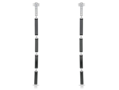 Black Onyx & Diamond Drop Earrings (1)