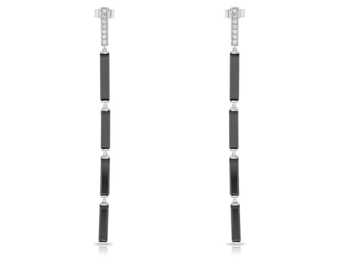 Black Onyx & Diamond Drop Earrings (1)