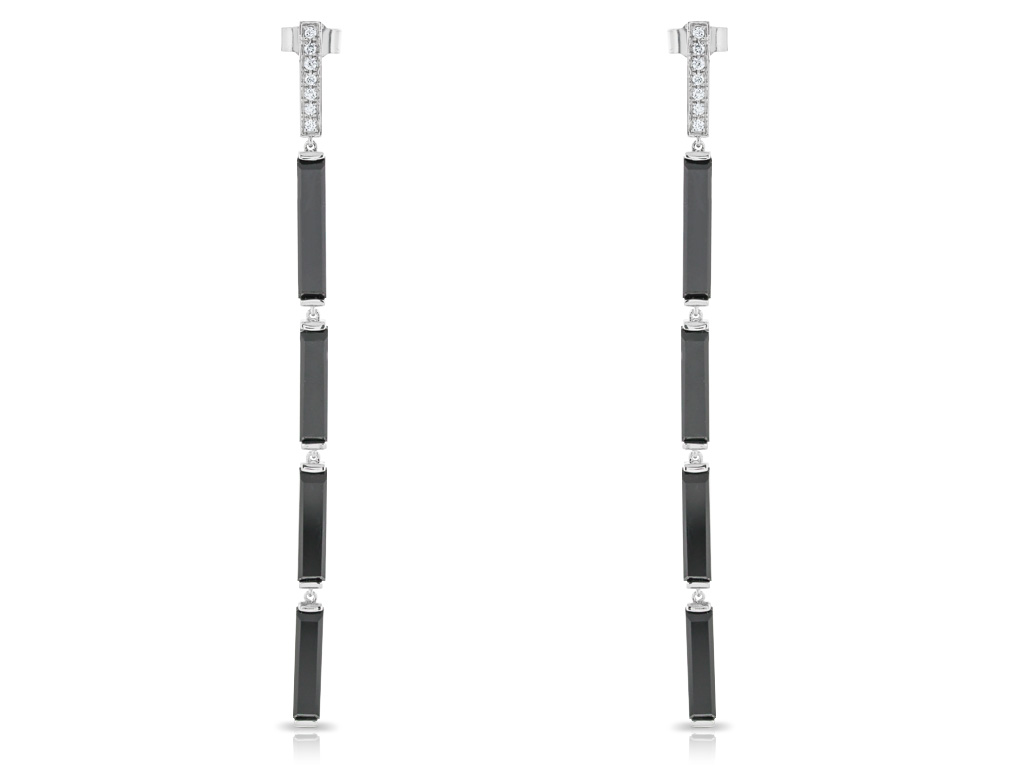 Black Onyx & Diamond Drop Earrings (1)