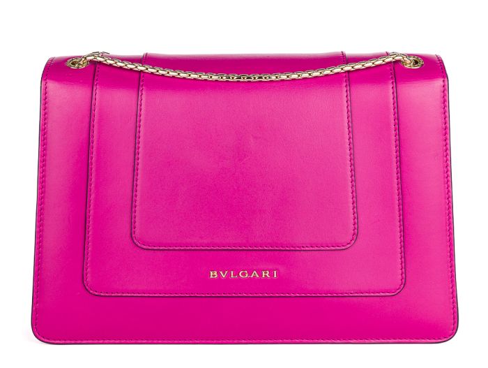 Bvlgari Pink Calfskin Serpeni Forever Bag - Image 5