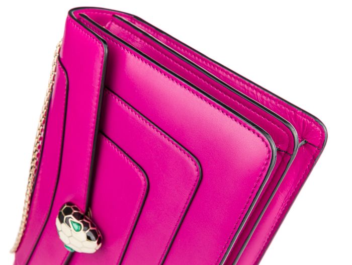 Bvlgari Pink Calfskin Serpeni Forever Bag - Image 3
